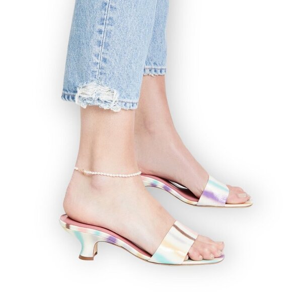 By Far Freddy Spray Print Slide sandals, Size 40EU NWT - Picture 2 of 16